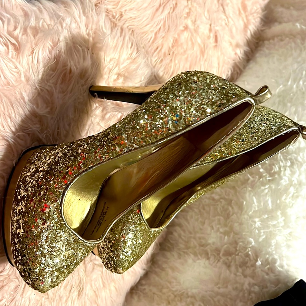 Gold heels